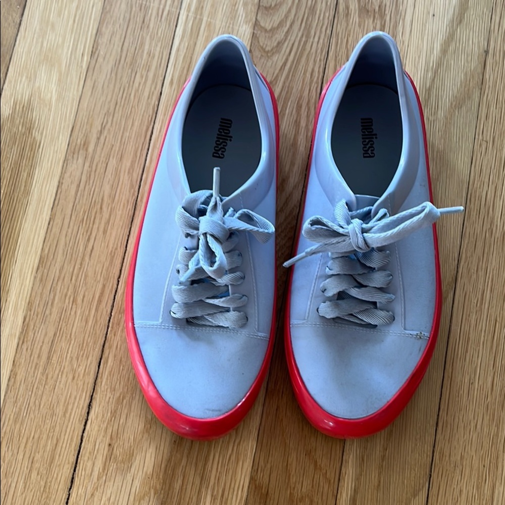 Melissa Men's Red and Gray Shoes